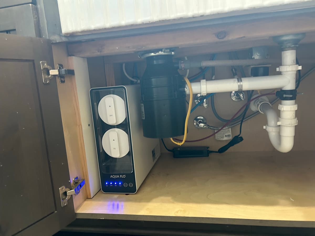 Professional water system installation