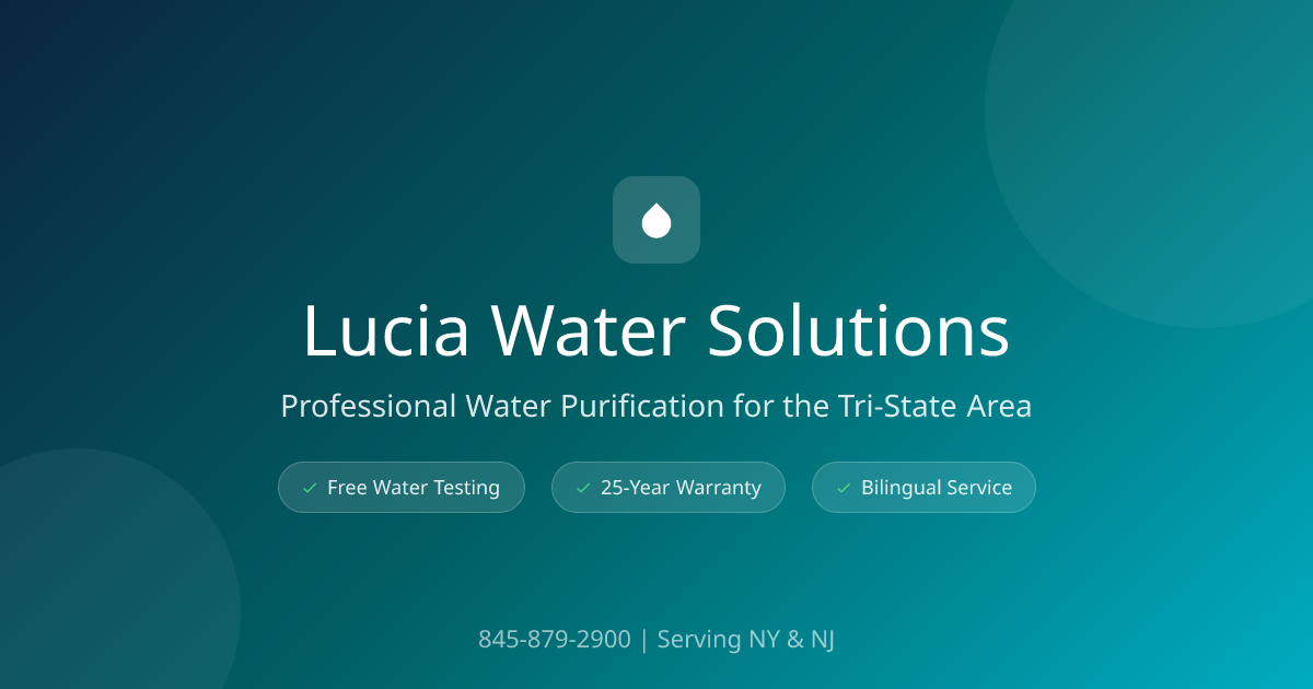 Lucia Water Solutions - Professional Water Purification | Tri-State Area